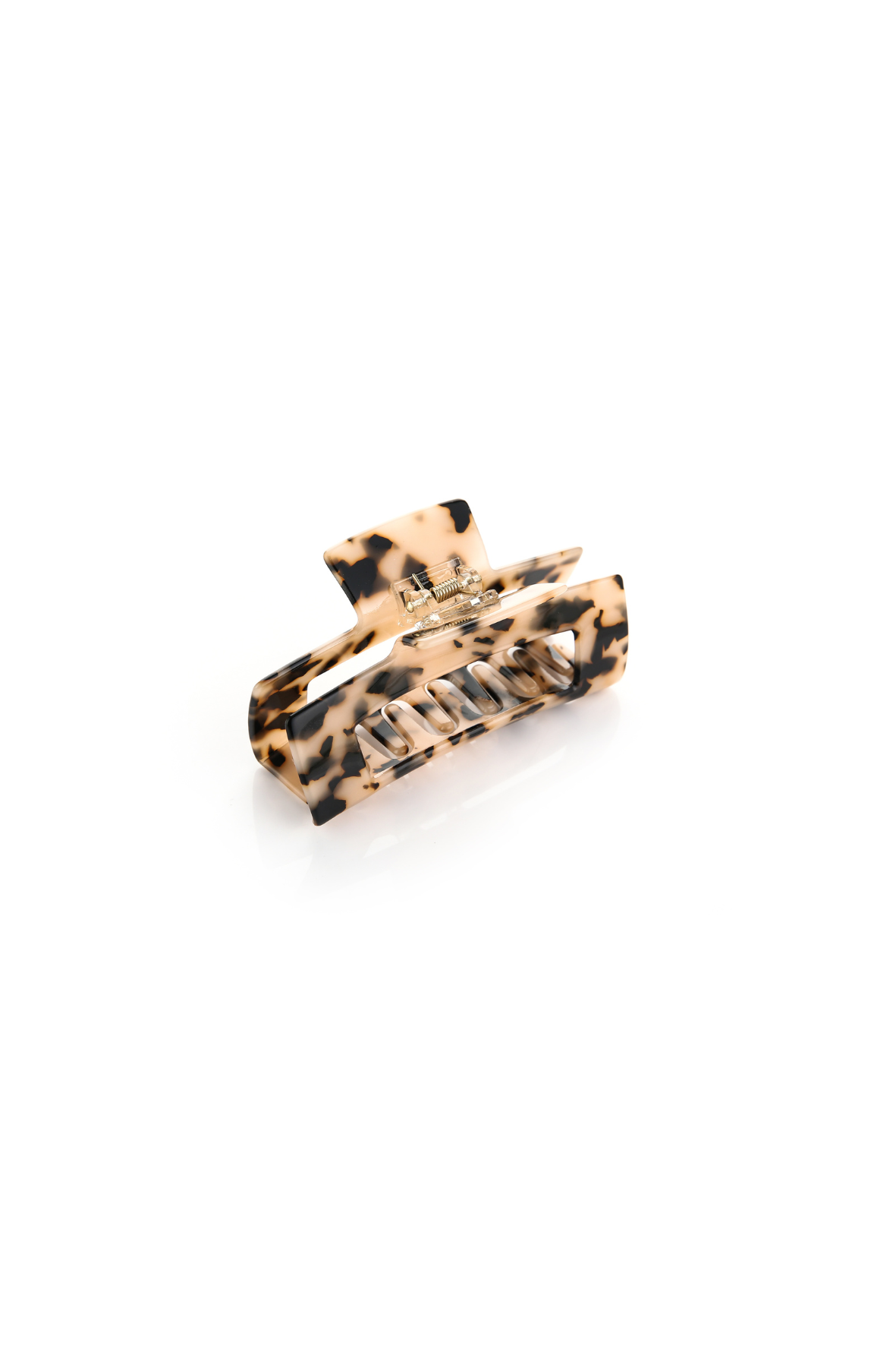 Yara haarclip | leo beige met bruin - Iristra