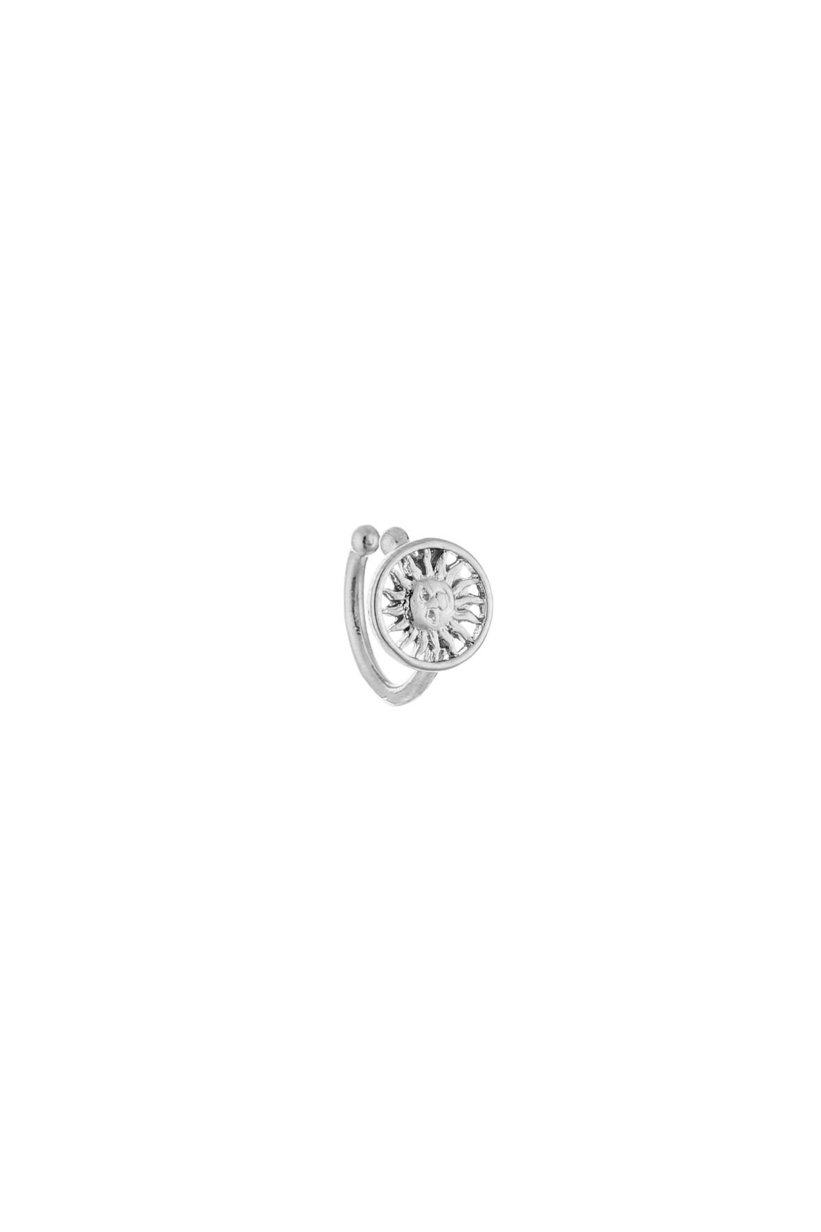Quirine ear cuff met zon | zilver - Iristra