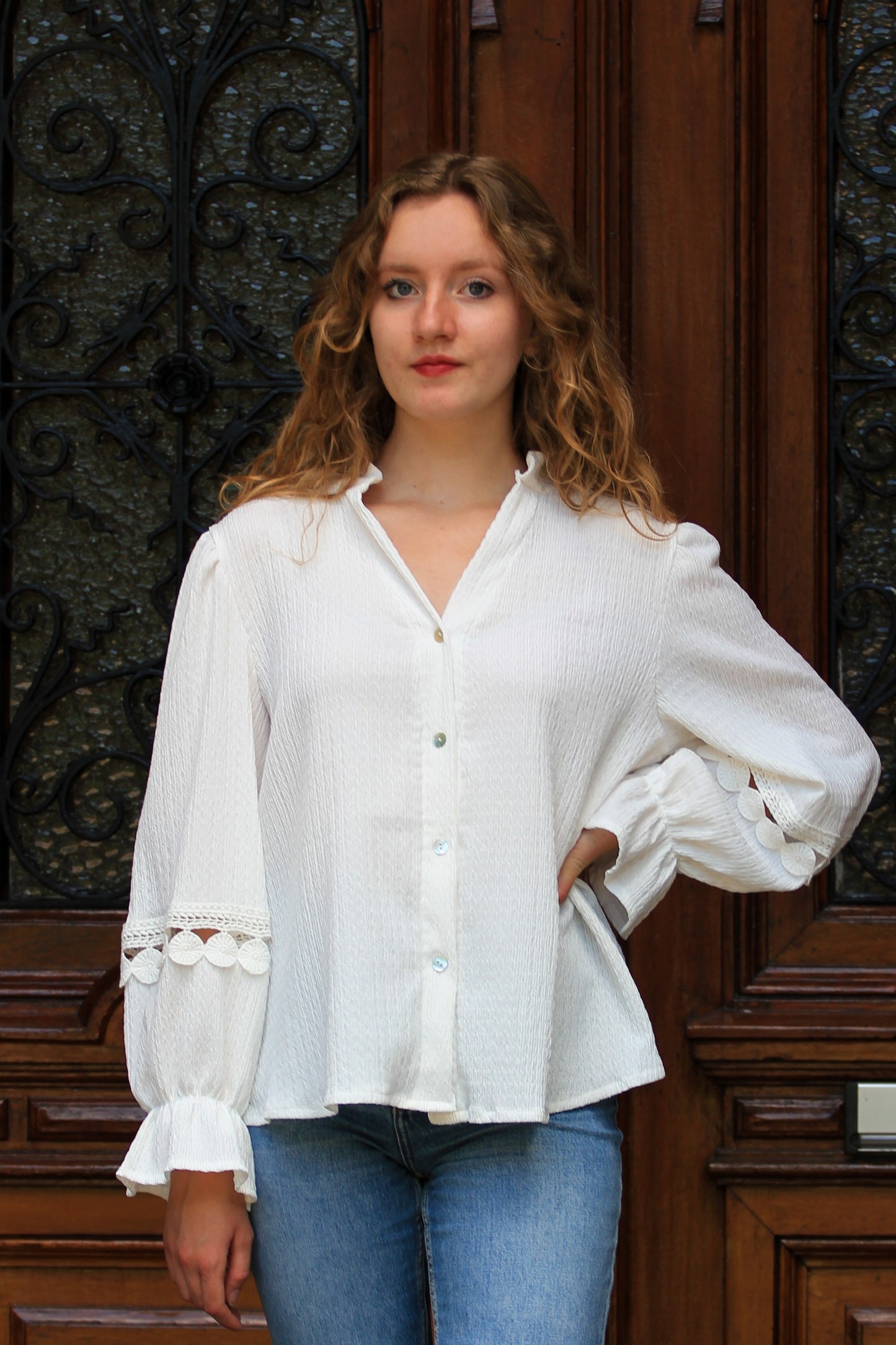 Blouse Flora | crème - Iristra