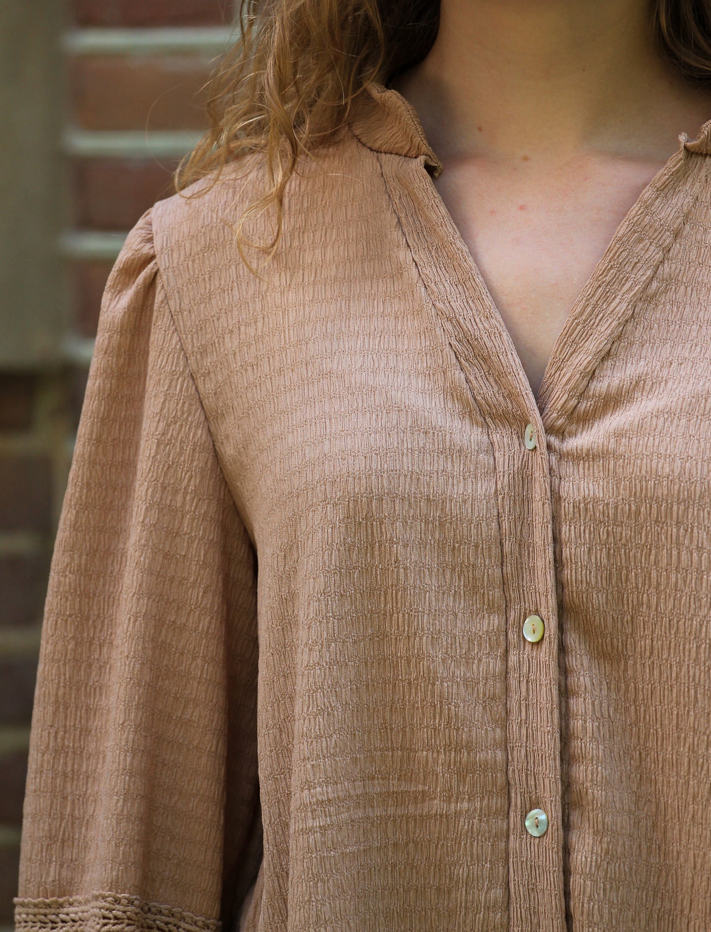 Blouse Flora | camel - Iristra