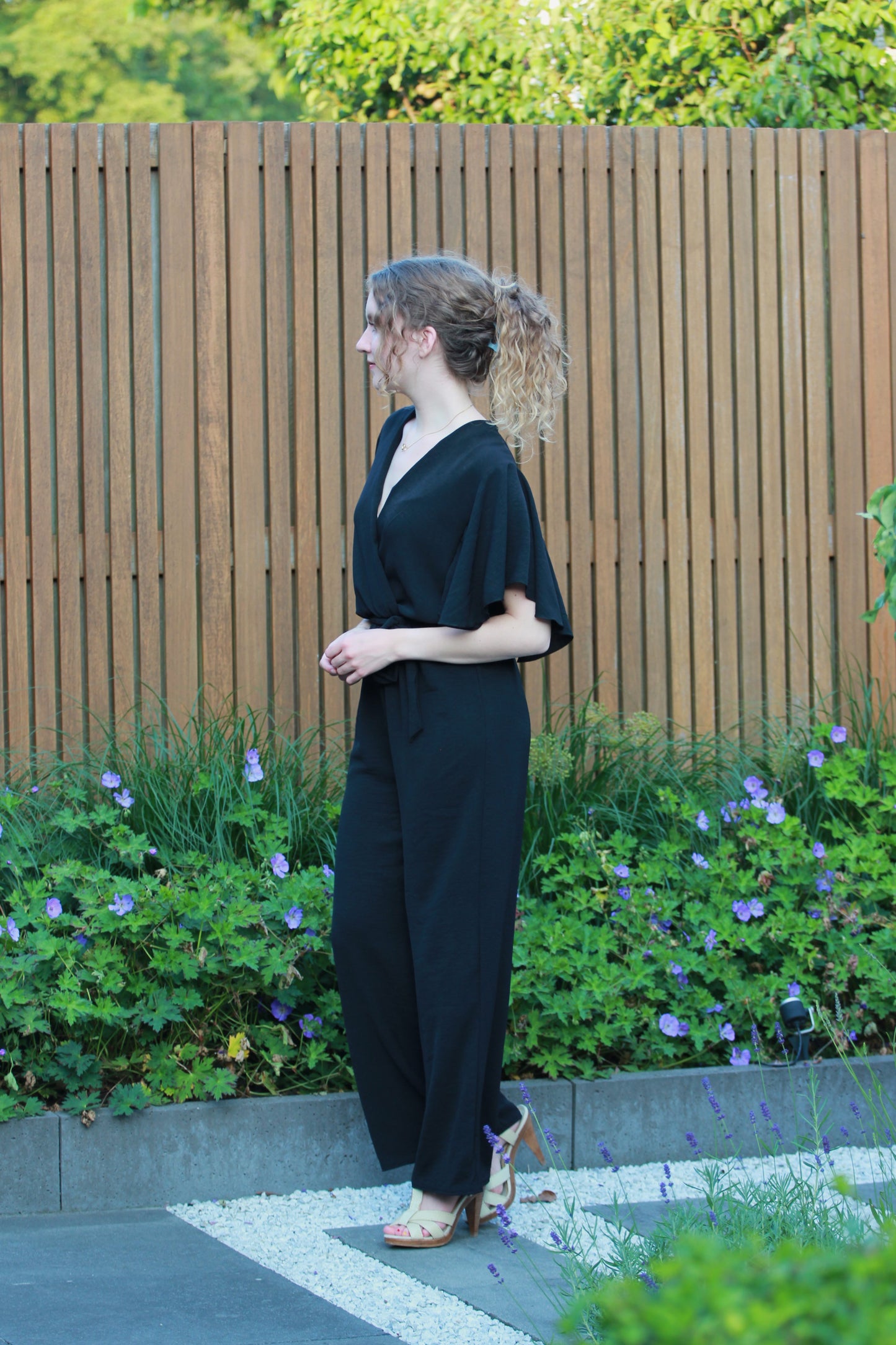 Lange jumpsuit Delphine | Zwart - Iristra