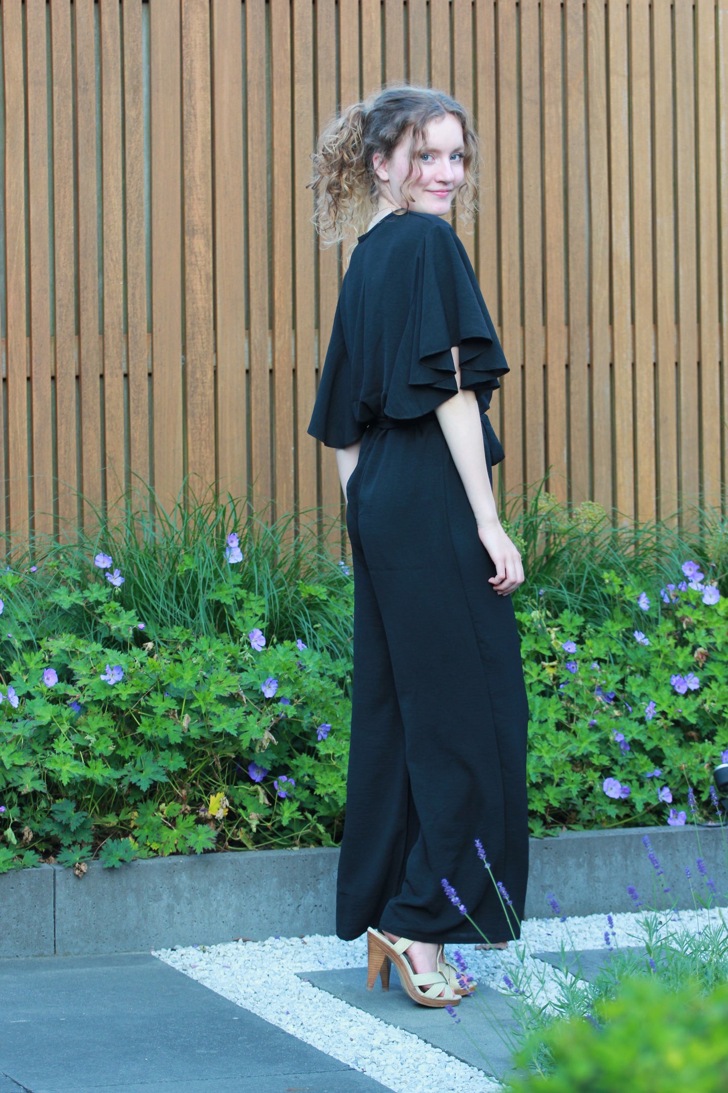 Lange jumpsuit Delphine | Zwart - Iristra