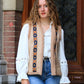 Boho gilet met borduursel Rosalie | camel