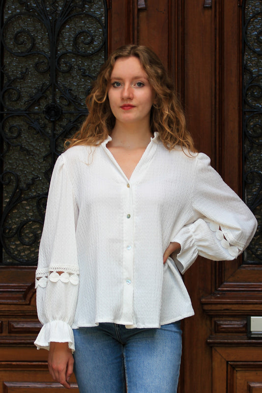 Blouse Flora | crème - Iristra
