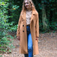 Trenchcoat met tailleriem Louise | camel