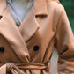 Trenchcoat met tailleriem Louise | camel