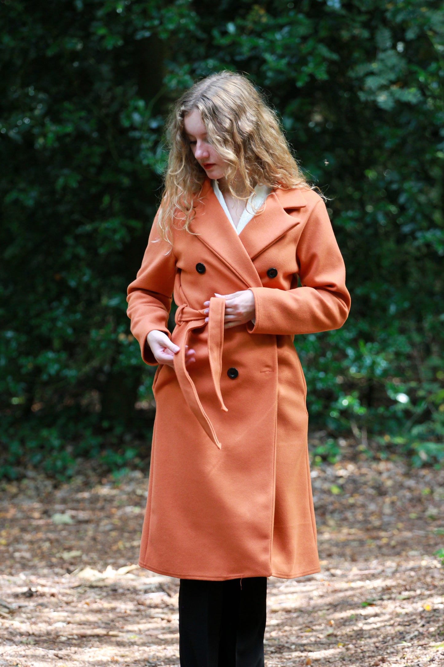 Trenchcoat met tailleriem Louise | sienna