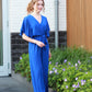 Lange jumpsuit Delphine | Koningsblauw