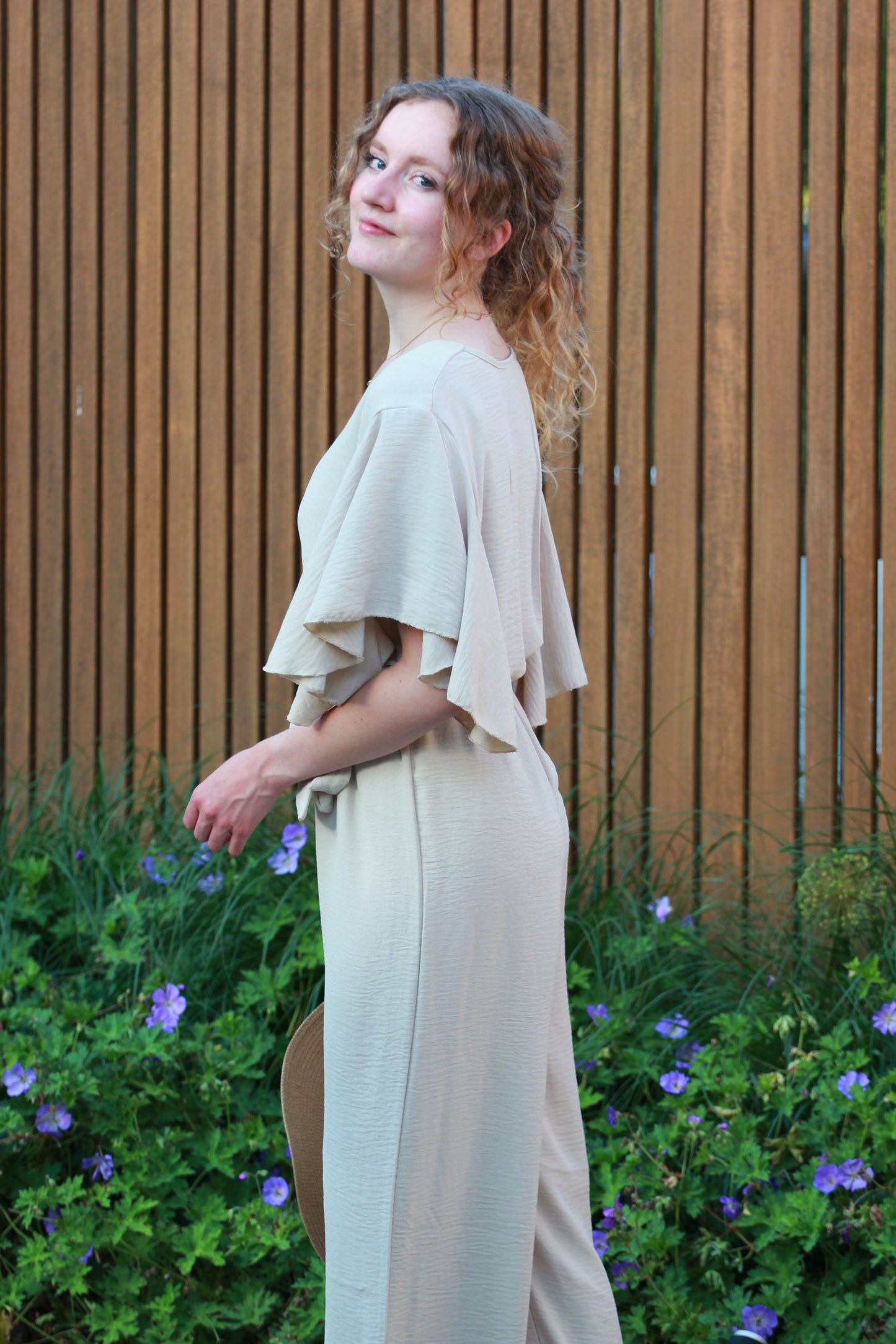 Lange jumpsuit Delphine | Beige