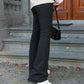 Flared legging met elastische tailleband en uitlopende pijpen